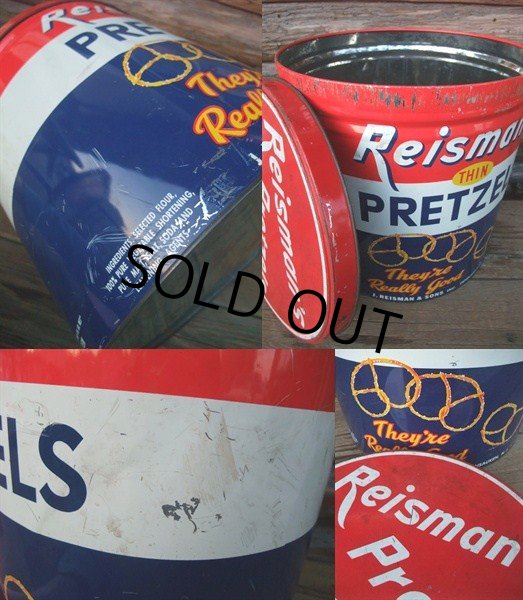 画像3: Vintage Reisman's Pretzel Tin Can (NK-145) (3)