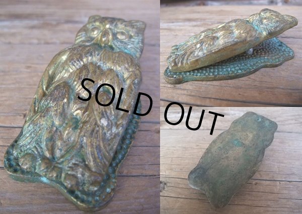 画像2: Vintage U.S.A. Owl Brass Clip (NR-301) (2)