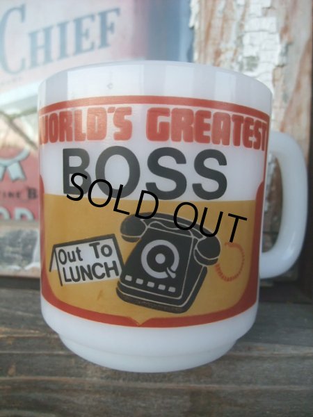 画像1: Glassbeke WORLD'S GREATEST BOSS Mug (NR-329) (1)