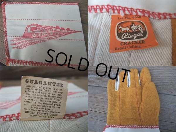 画像2: 50s VINTAGE Riegel Gloves CRACKER Work Glove (NR-306) (2)