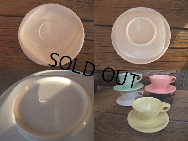 画像3: VINTAGE Booton ware Melamine White C/S (NR-336) (3)