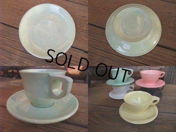 画像3: VINTAGE Booton ware Melamine Light Blue C/S (NR-338) (3)