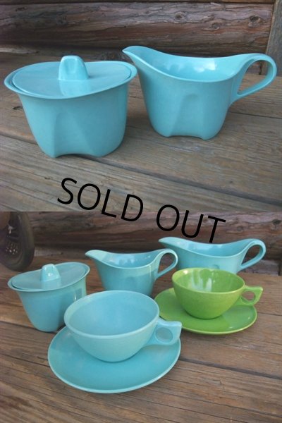 画像3: VINTAGE BRANCHELL Melamine Sugar Bowl (NR-341) (3)