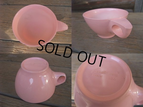 画像2: VINTAGE Booton ware Melamine Pink C/S (NR-335) (2)