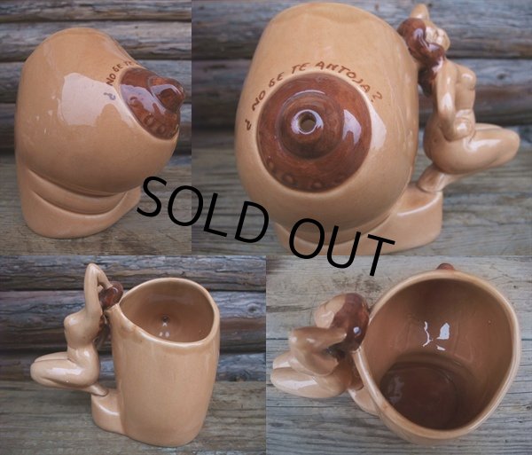 画像2: 50s Vintage Nude Woman Breast Stein Risque Mug (AC-313)  (2)