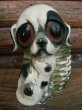 画像1: 60s Vintage Ceramic BIG SAD EYES DOG #C (NK189)  (1)