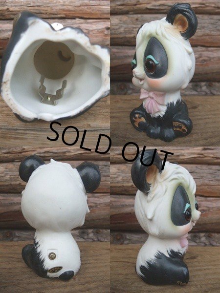 画像2: 60s Vintage Ceramic Lamp PANDA (NK-191)  (2)