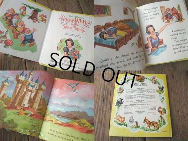 画像2: 50s Vintage Book / Disney Snow White #1 (NK-214) (2)