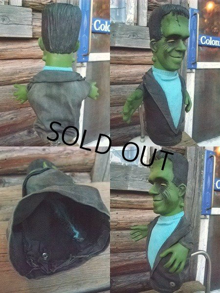 画像3: 60s Vintage Mattel The Munsters TV Show Herman Tanking Hand Puppet Doll (NK226) (3)