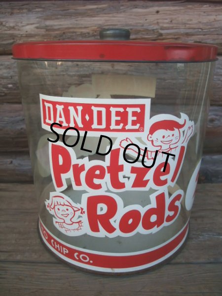 画像1: Vintage Pretzel Rods Store Display Can (NK-227) (1)