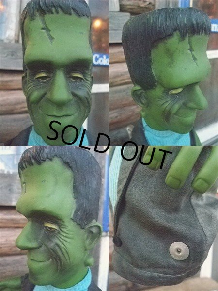 画像2: 60s Vintage Mattel The Munsters TV Show Herman Tanking Hand Puppet Doll (NK226) (2)