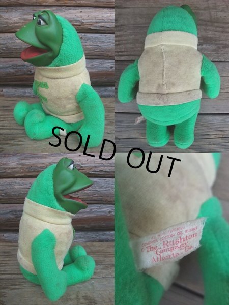 画像2: 70s Vintage Rushton NZR Freddie the Frog Doll (NK-256) (2)