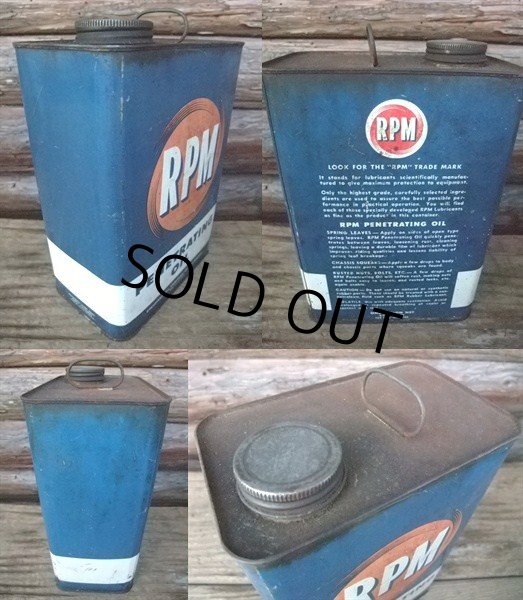 画像2: Vintage RPM 1GL Motor Gas/Oil  Can (NK-276)  (2)