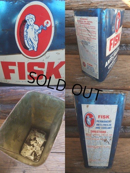 画像2: Vintage FISK 1GL Motor Gas/Oil  Can (NK-277)  (2)