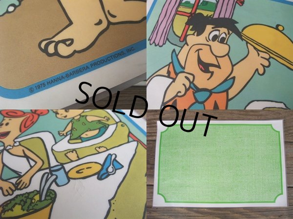 画像2: 70s Vintage Luch Mat FLINTSTONE (NK-300)  (2)