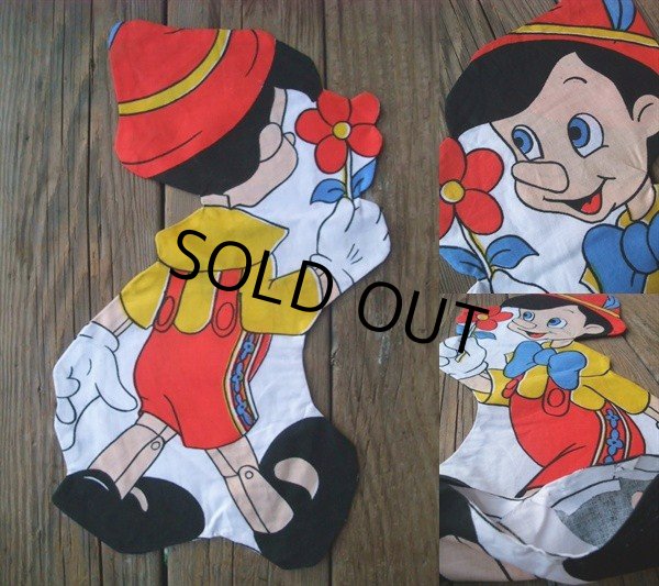 画像2: Pinocchio Vintage Fabric Pillow Cushion Panel (NK-347)  (2)