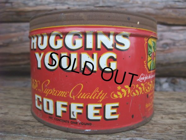 画像1: Vintage Huggins Young Coffee Tin Can (NK-383) (1)