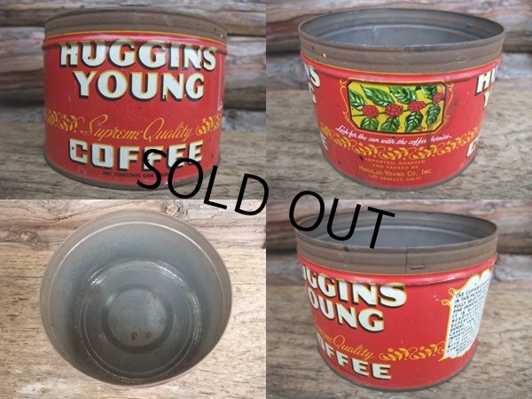 画像2: Vintage Huggins Young Coffee Tin Can (NK-383) (2)