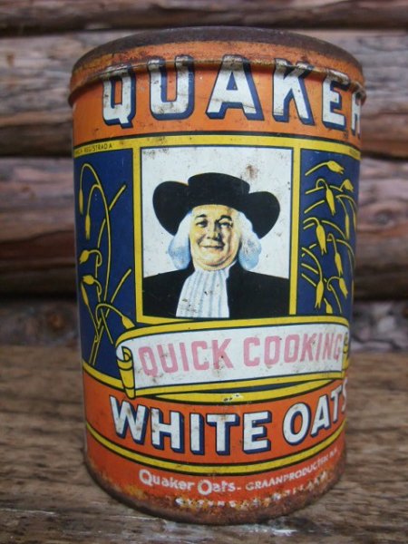画像1: Vintage Quaker Oats Tin Can (NK389) (1)