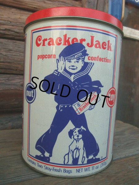 画像1: 90s Vintage Cracker Jack Tin Can #07 (NK-431） (1)