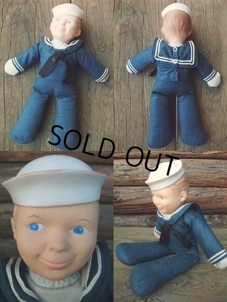 画像2: 80s Vintage / Cracker Jack Sailor Jack 13' Doll (NK-432） (2)