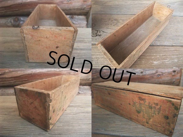 画像2: Vintage Wooden Cheese Container Box #E (NK440） (2)