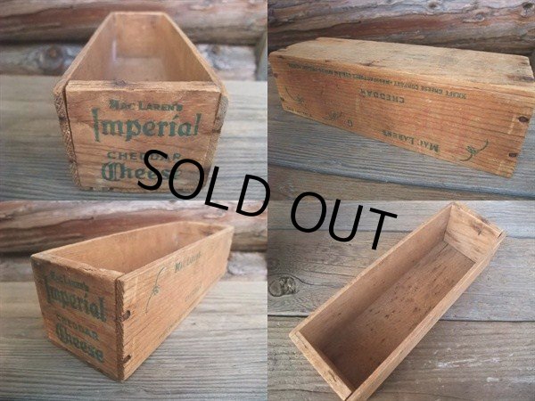 画像2: Vintage Wooden Cheese Container Box #F (NK-441） (2)