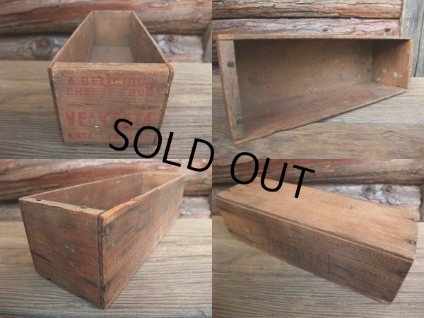 画像2: Vintage Wooden Cheese Container Box #C (NK-438） (2)
