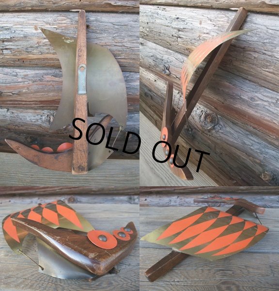 画像2: 70s Vintage Pirate Ship Wall Deco (NK466) (2)