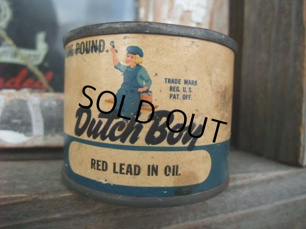 画像1: Vintage Dutch Boy Paint / Red Lead in Oil Can (NK495) (1)