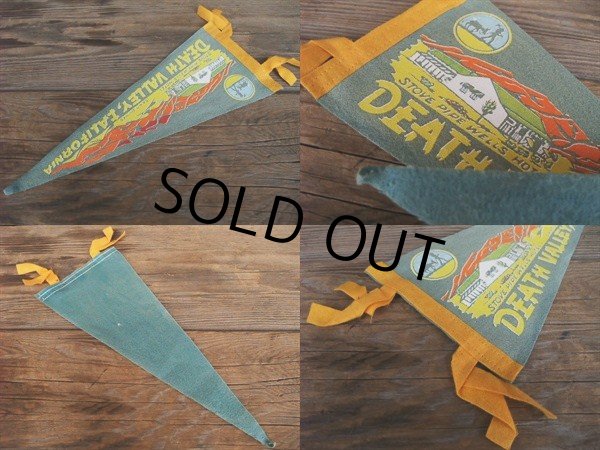 画像2: Vintage Souvenir Pennant / DEATH VALLEY (NK-510)  (2)
