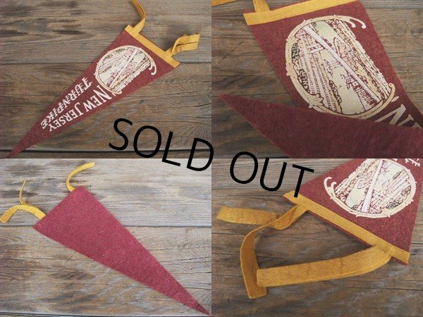 画像2: Vintage Souvenir Pennant / NEW JERSEY (NK-514)  (2)