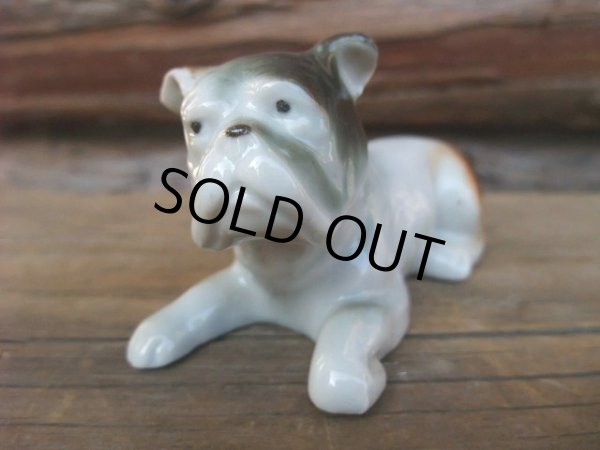 画像1: 60s Vintage Bulldog Ceramic Statue  (NK-547) (1)