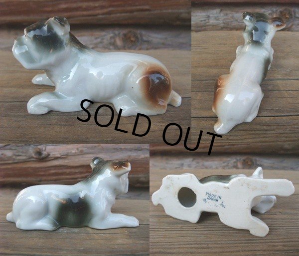 画像3: 60s Vintage Bulldog Ceramic Statue  (NK-547) (3)