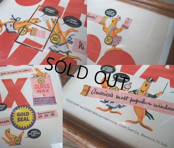 画像2: Vintage GLASS WAX Advertising Poster (NK-563)  (2)