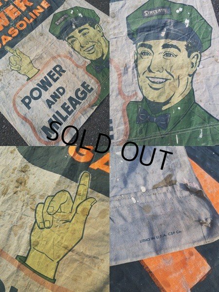 画像2: Vintage SINCLAIR Banner (NK-592)  (2)