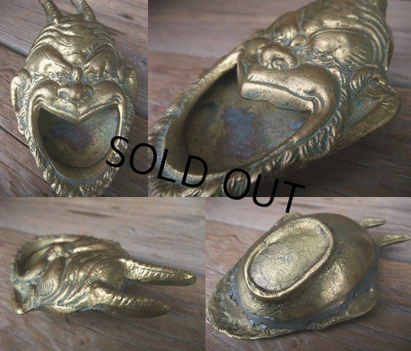 画像2: Vintage DEVIL Bronze Ashtray (NK-611) (2)
