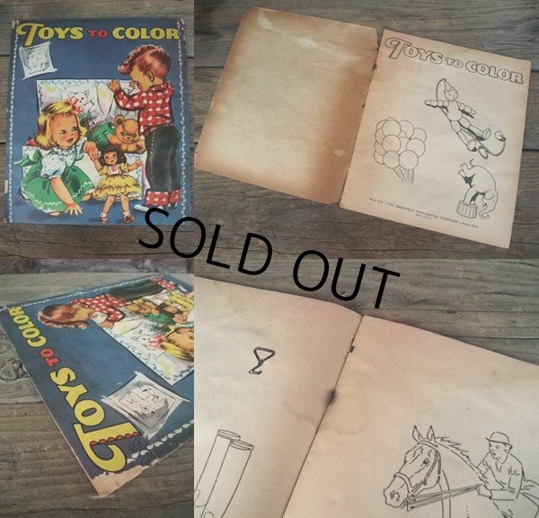 画像2: 50s Color Book / Toys to Color (NK-635)  (2)
