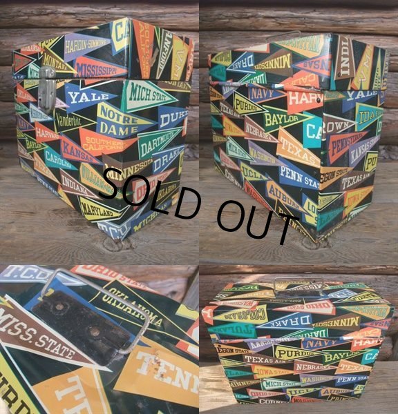 画像2: Vintage College Pennant Record File Box (NK737) (2)