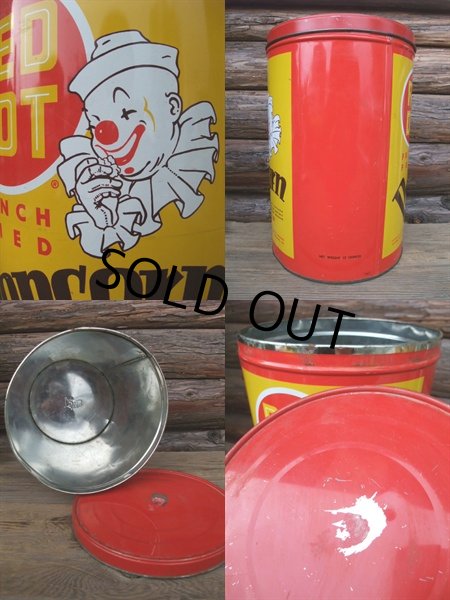 画像3: Vintage RED DOT Popcorn Tin Can (NK731) (3)