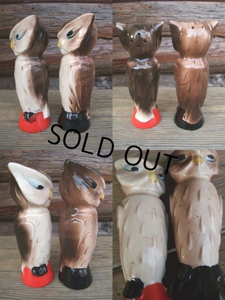 画像2: 50s Vintage OWL S&P Set (NK741)  (2)