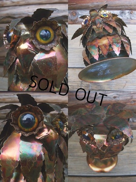 画像3: Vintage OWL Iron Statue (NK754) (3)