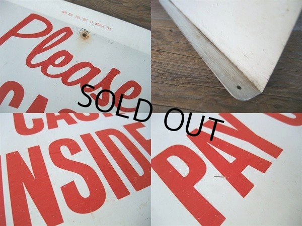 画像3: Vintage Metal Sign  / PAY CASHIER...　(NK787)  (3)