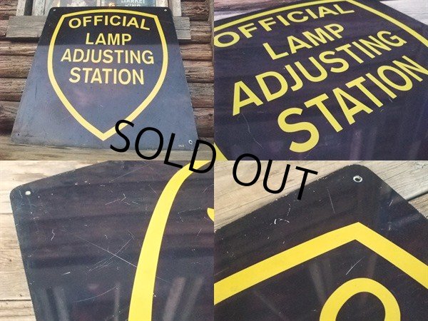 画像3: Vintage Metal Sign  / OFFICIAL LAMP ADJUSTING STATION (NK789)  (3)