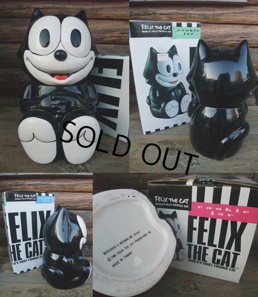 画像2: 90s Vintage Cookie Jar Felix (NK856)  (2)
