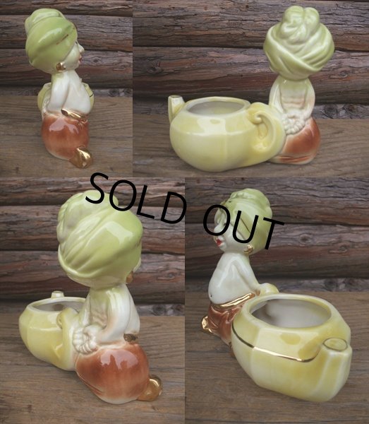 画像2: 50s Vintage Ceramic Decorative Boxes Araddin（NK917)  (2)