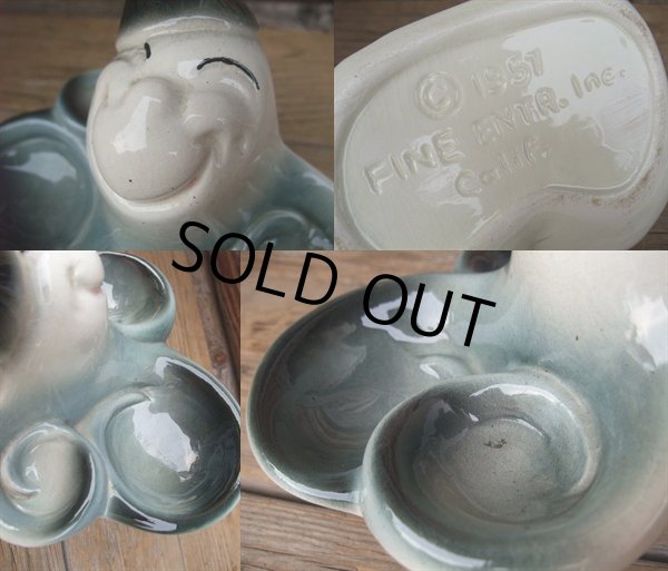 画像3: 50s Vintage Ceramic Decorative Boxes Octopus（NK918)  (3)