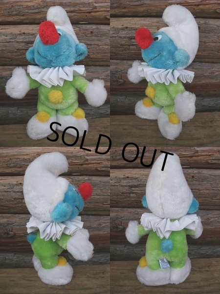 画像2: Vintage Smurf Plush Doll Clown (NK941) (2)