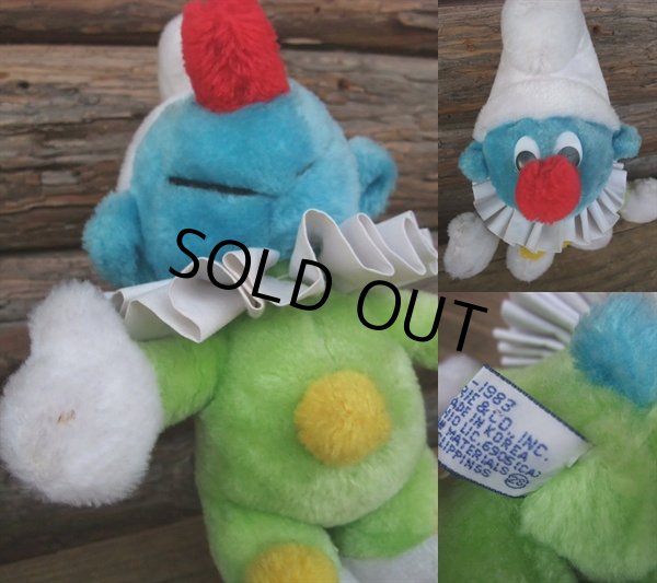画像3: Vintage Smurf Plush Doll Clown (NK941) (3)