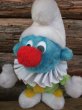 画像1: Vintage Smurf Plush Doll Clown (NK941) (1)